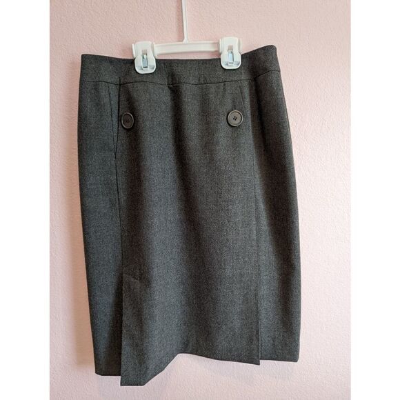 Talbot's size 4 gray wool fully lined skirt - Picture 1 of 3